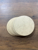 14x14cm Bardak Altlığı Ham Ahşap (10’lu)