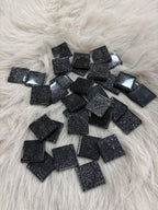 Sanatsal Kristal Mozaik KS-40 23x23mm Simli Siyah