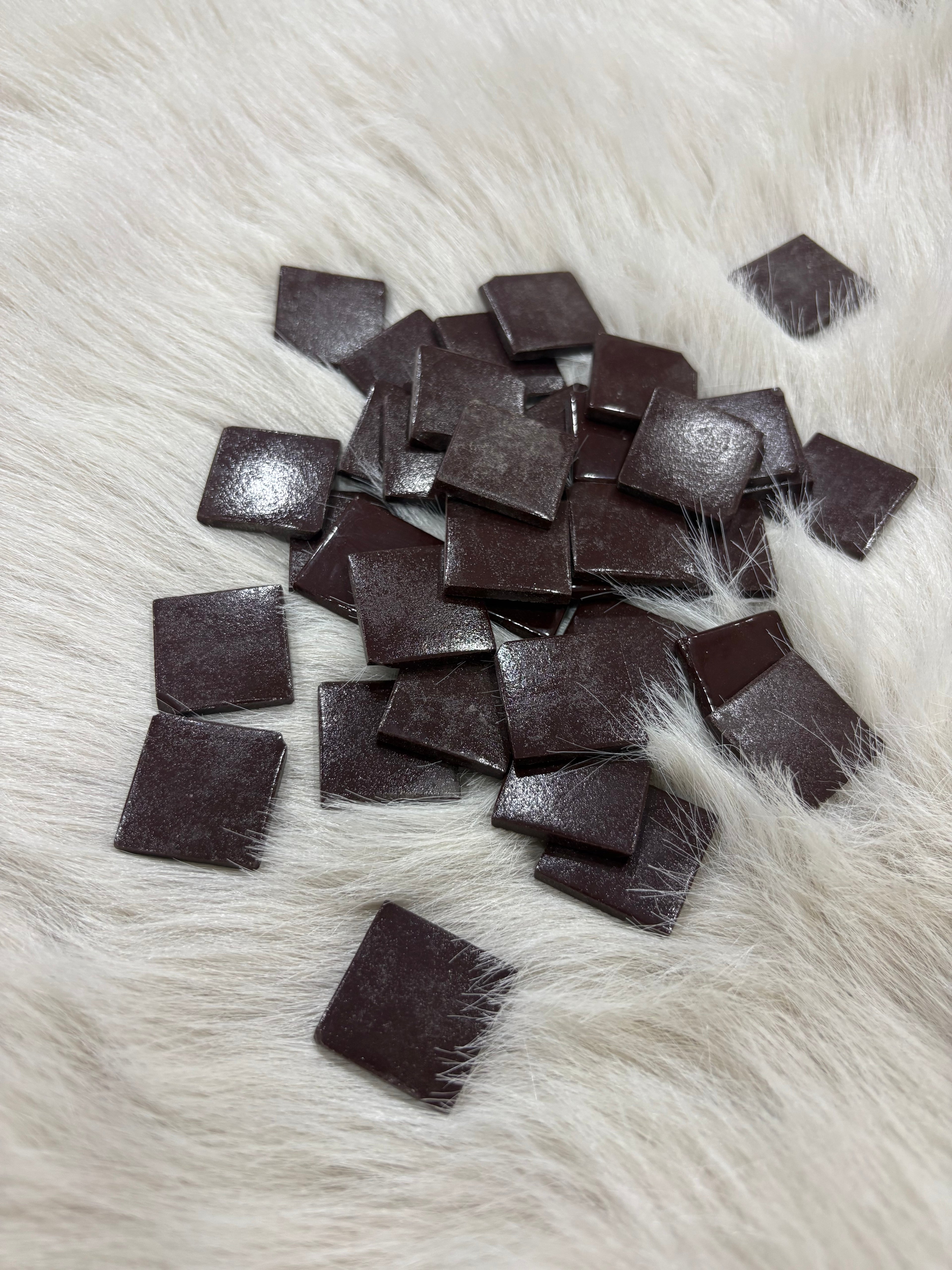 MT-02 Mat Acı Kahve Sanatsal Mozaik 25x25mm