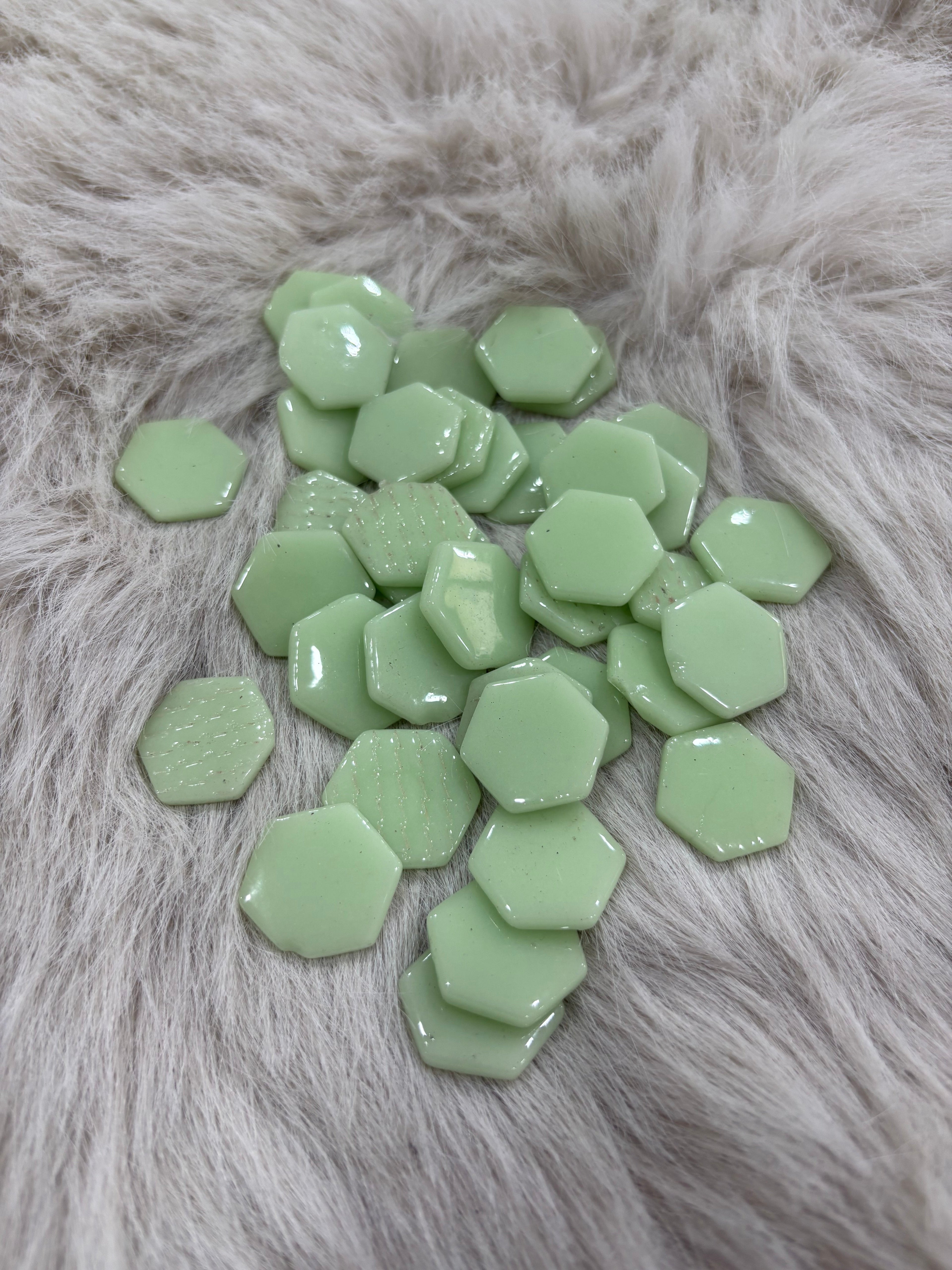 Sanatsal Mozaik SH-11 Açık Yeşil Altıgen 25x25mm
