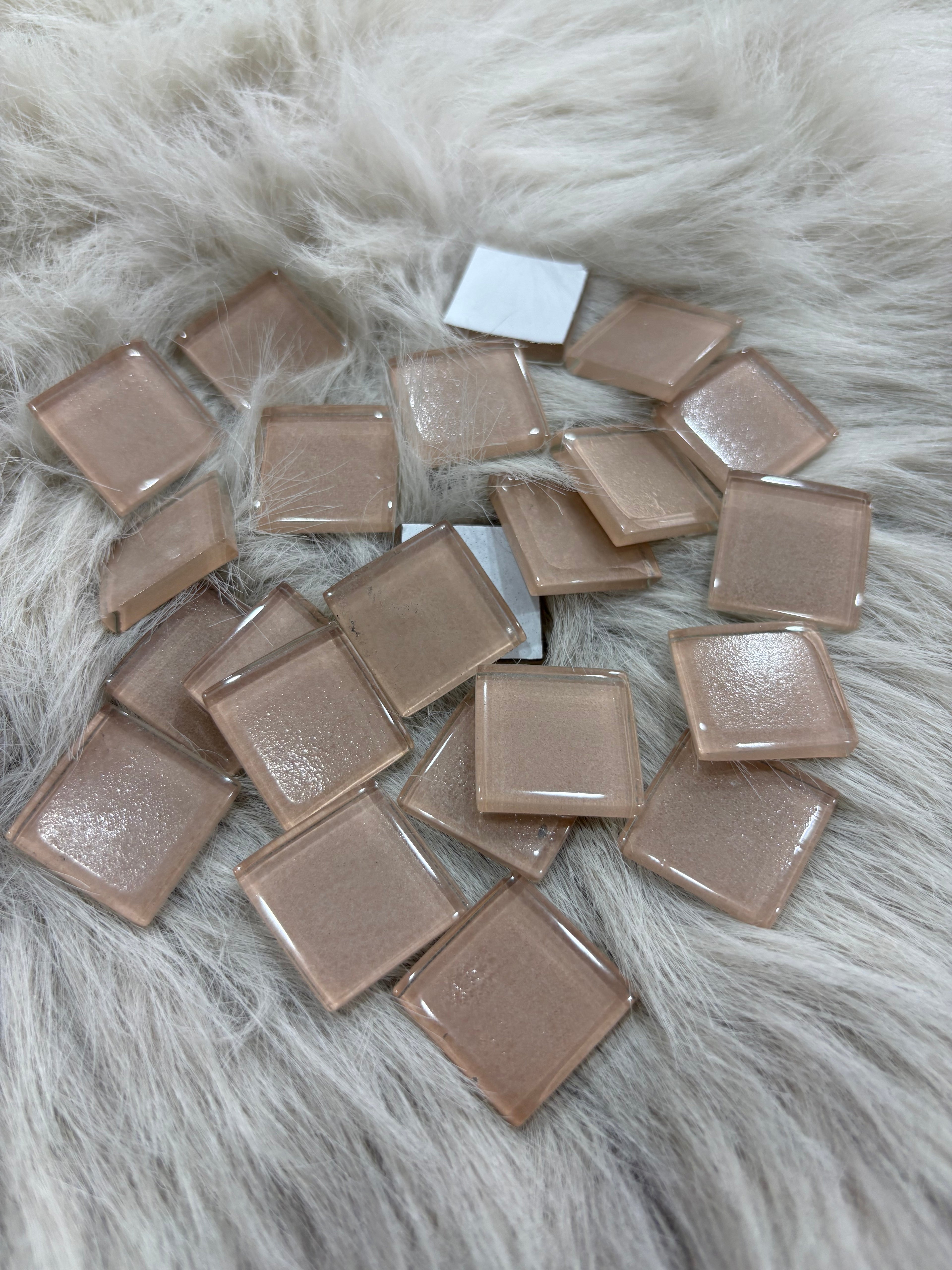 Sanatsal Kristal Mozaik KS-32 23x23mm Antislip Sütlü Kahve