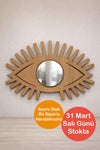 34x37.5cm Eye-Patterned Wooden Mosaic Base