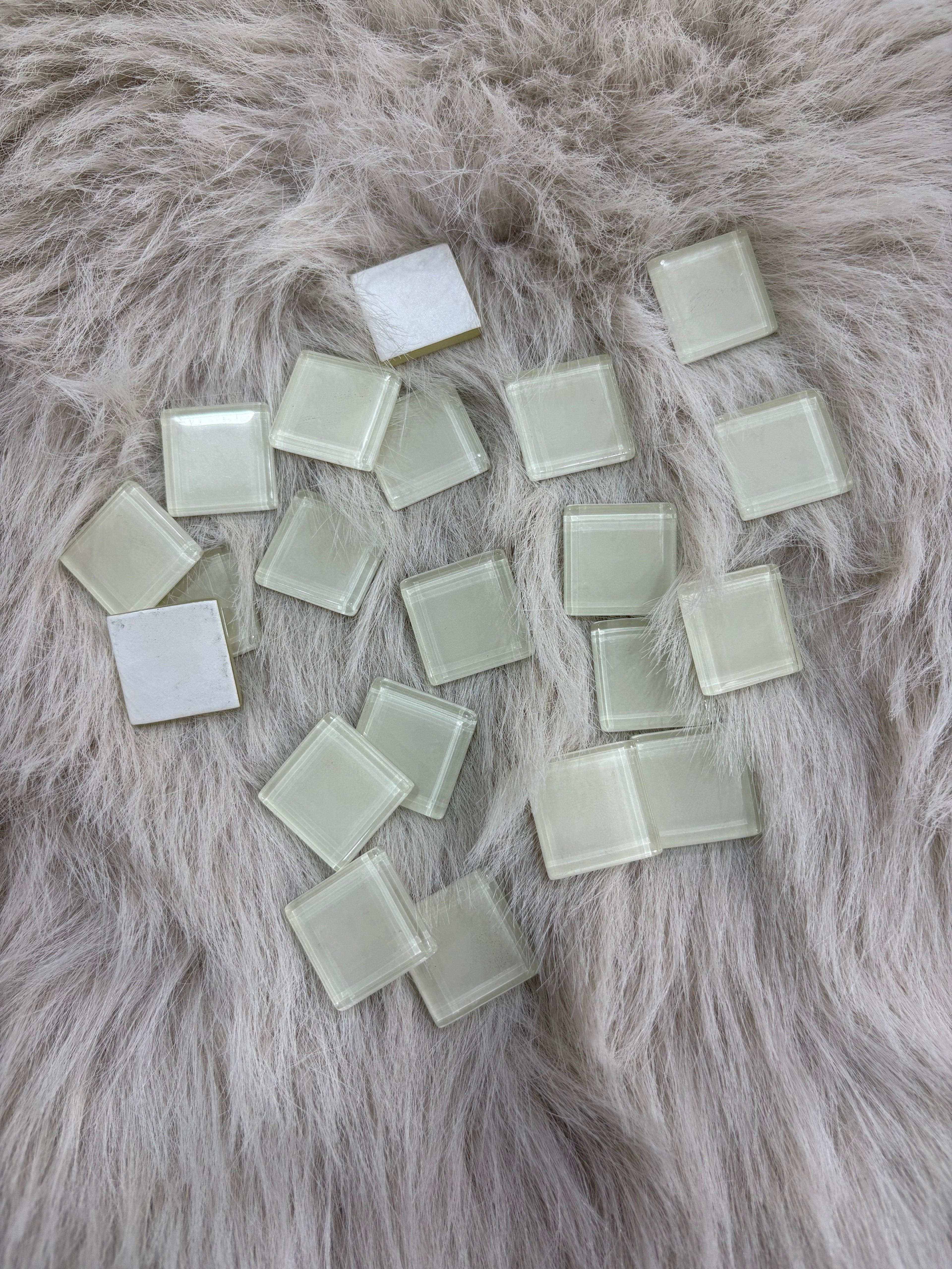 Sanatsal Kristal Mozaik KS-01 23x23mm Beyaz