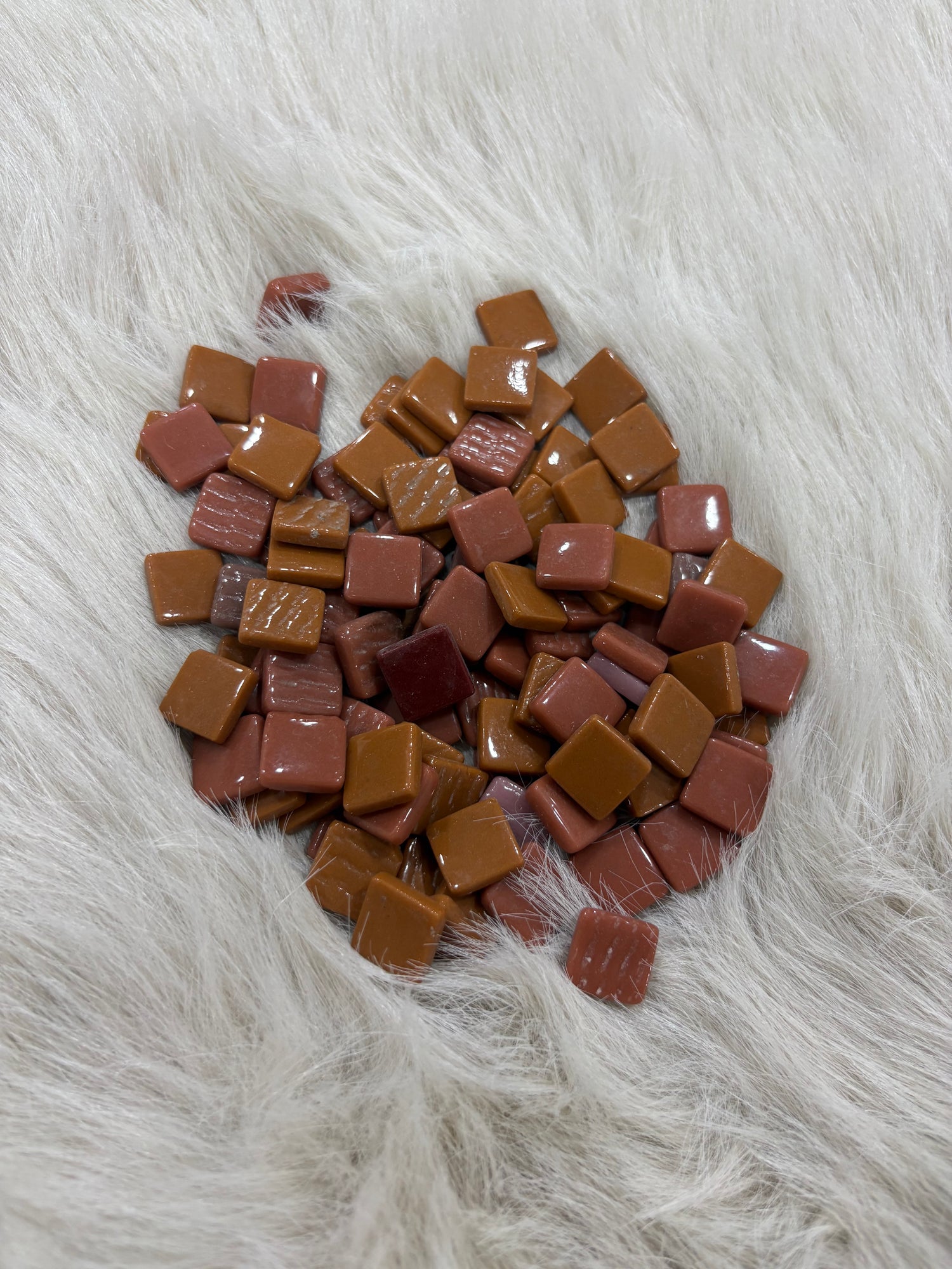MX-02 Kahve Mix Tonlar Sanatsal Mozaik 15x15mm
