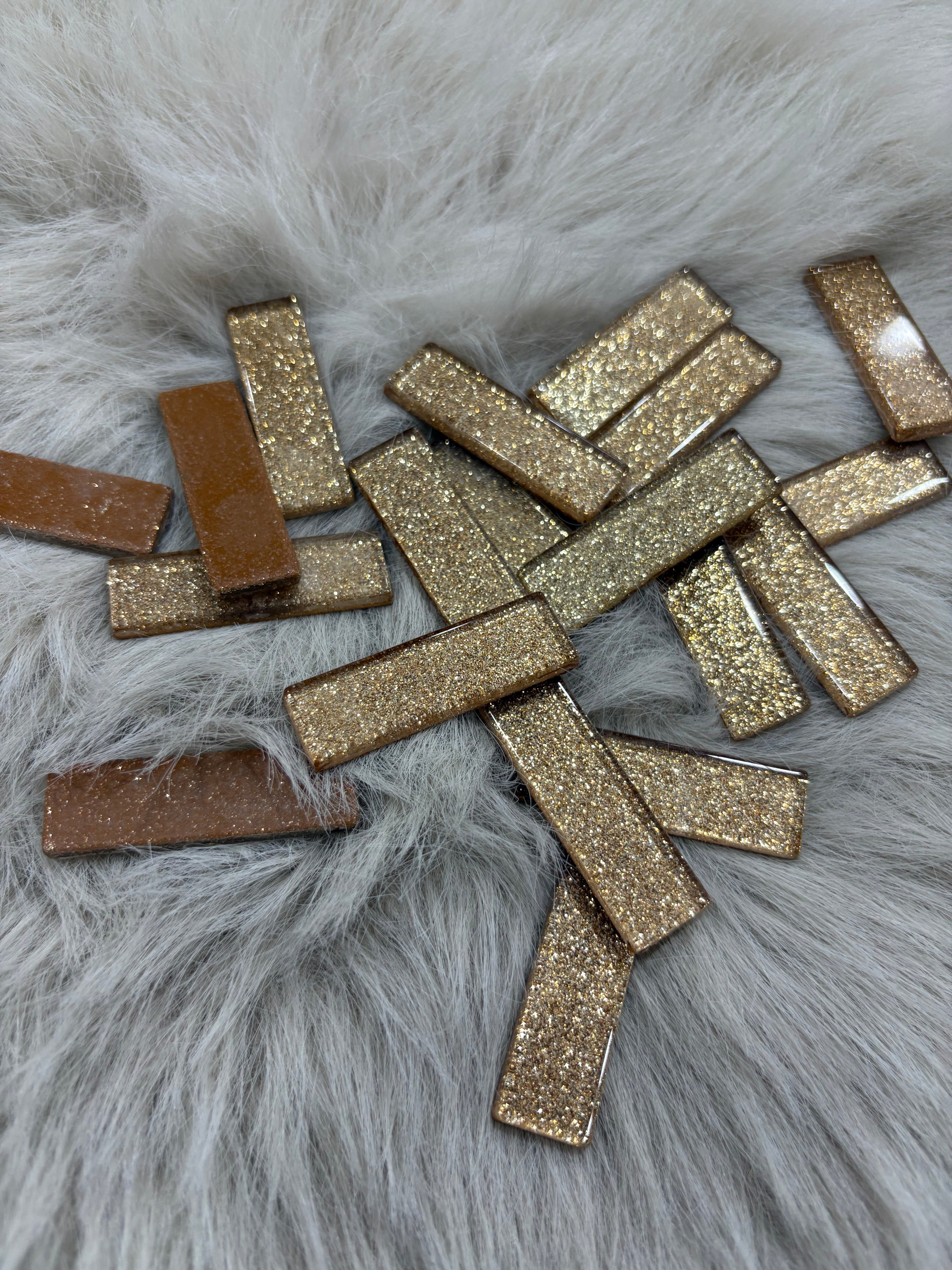 Sanatsal Kristal Mozaik SM-07 Simli Gold