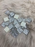 Sanatsal Kristal Mozaik KS-53 23x23mm Dalgalı Gümüş