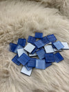 Sanatsal Kristal Mozaik KS-03 23x23mm Mavi Mix Çizgi