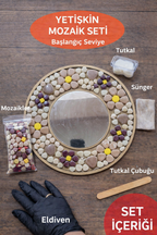 30x30cm Yuvarlak Pleksi Aynalı Yetişkin Set (Başlangıç Seviye)