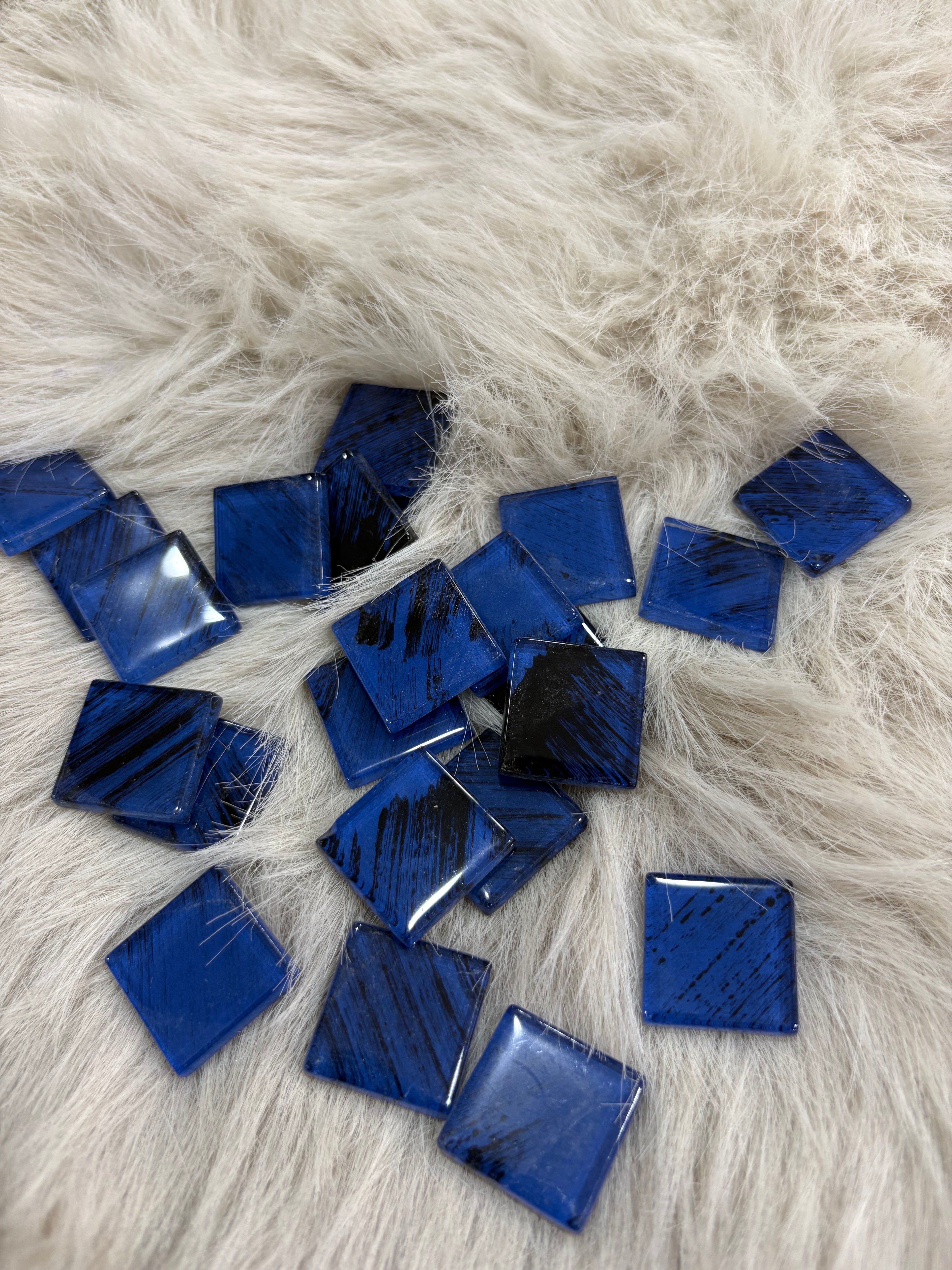 Sanatsal Kristal Mozaik KS-45 23x23mm Gece Karanlığı