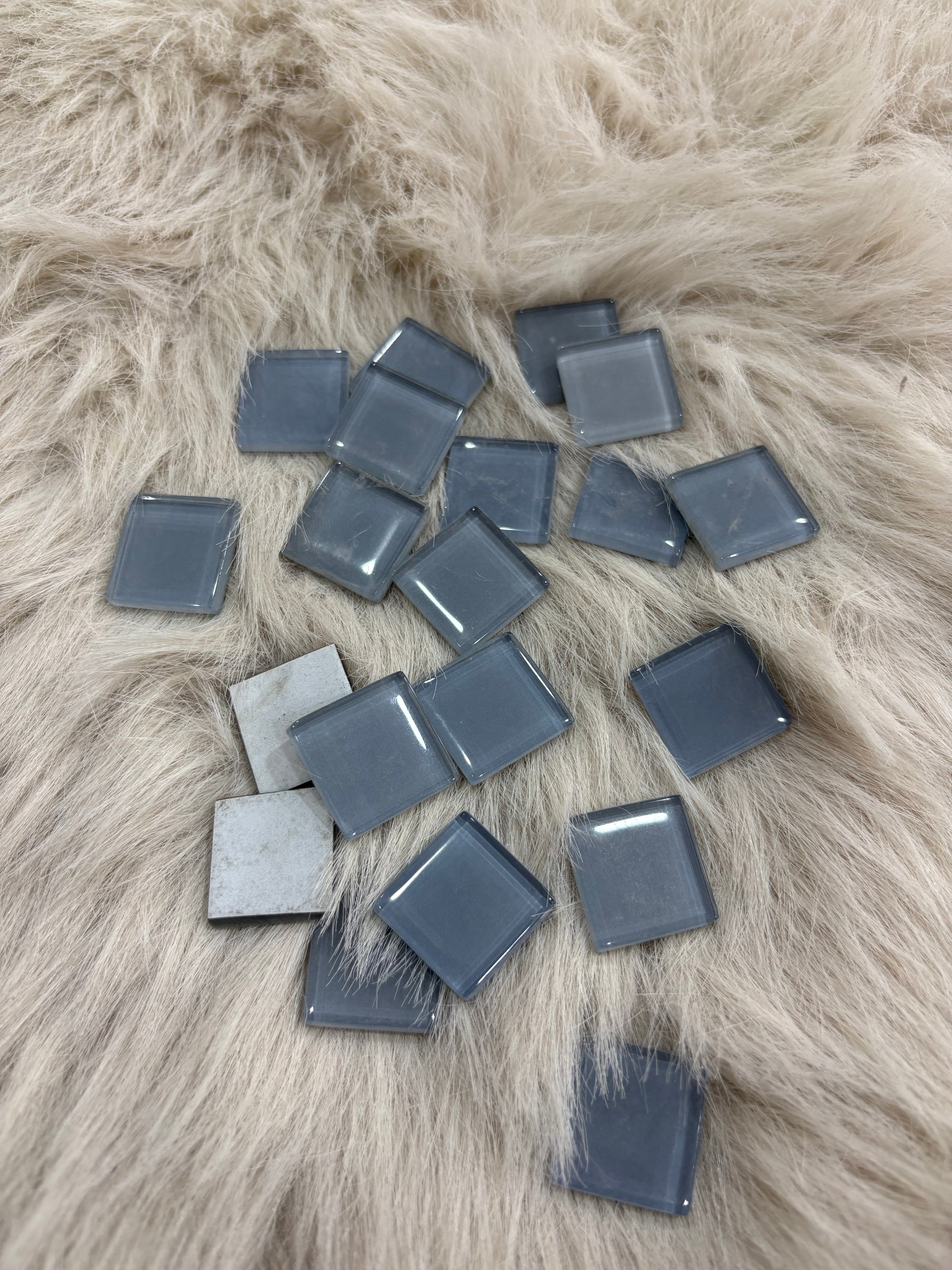 Sanatsal Kristal Mozaik KS-09 23x23mm Bulut Gri