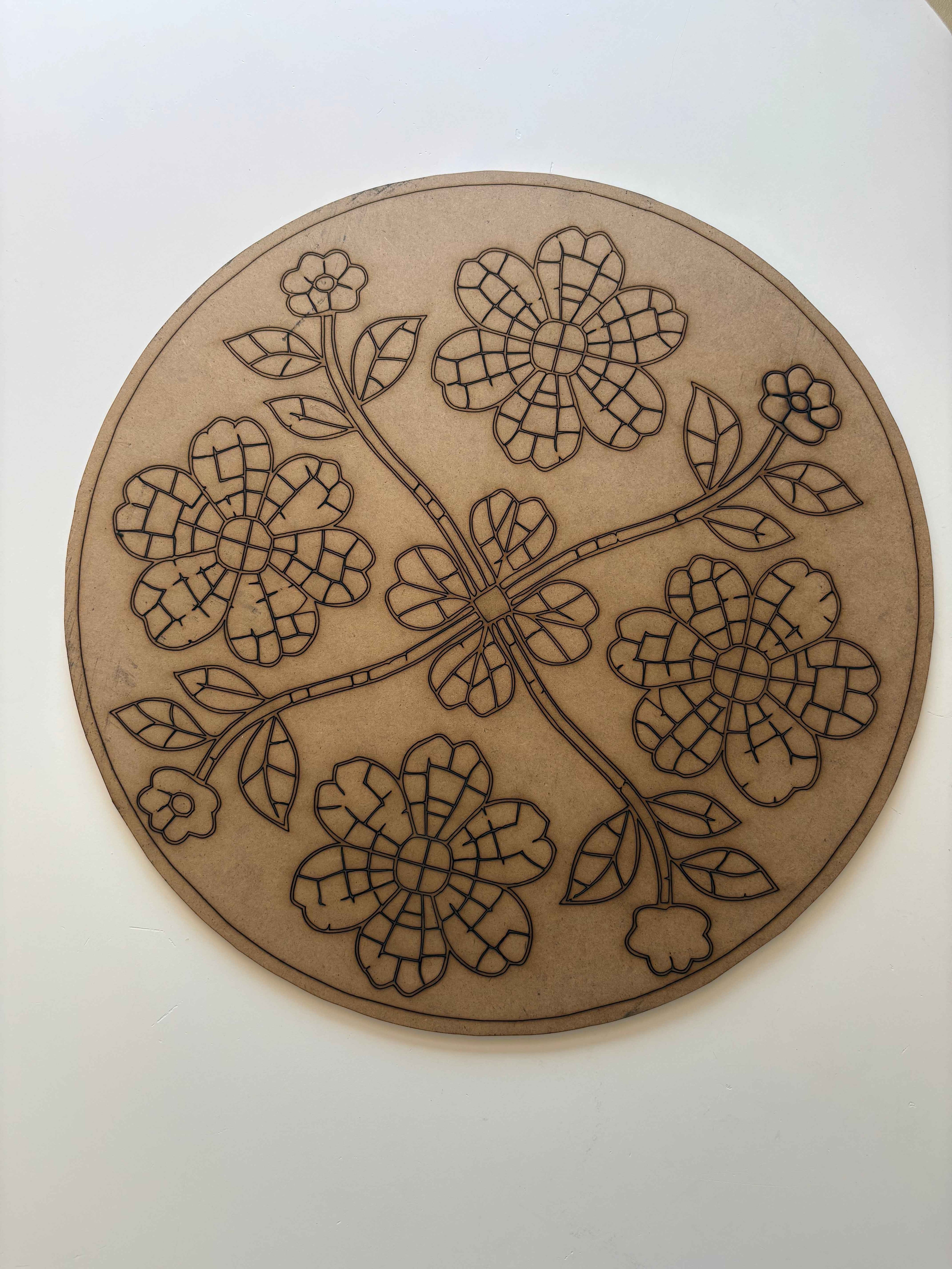 40x40cm Yuvarlak Şablon Hazır Yetişkin Set (Orta Seviye)