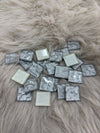 Sanatsal Kristal Mozaik KS-53 23x23mm Dalgalı Gümüş