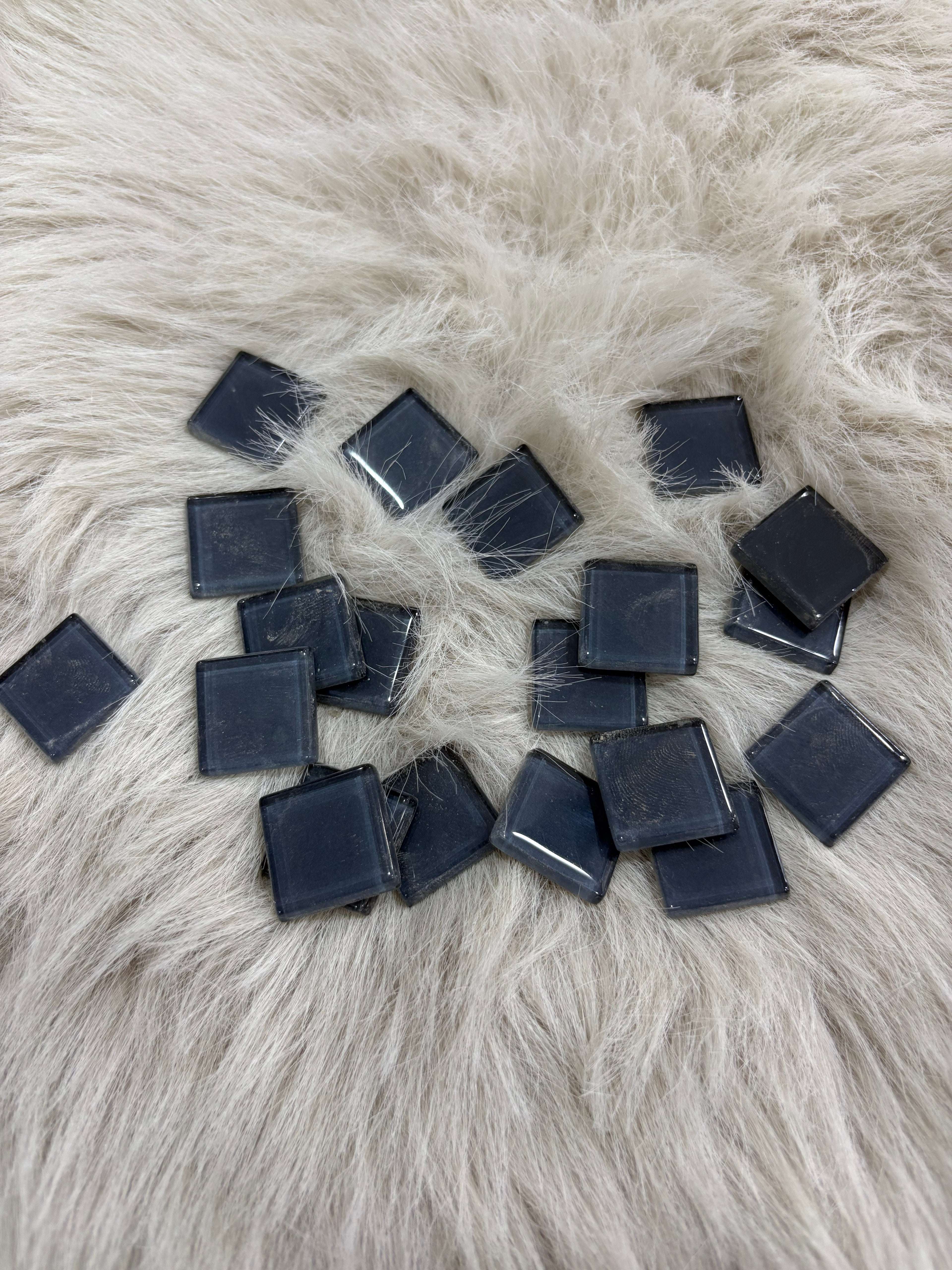 Sanatsal Kristal Mozaik KS-54 23x23mm Koyu Gri