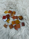 Sanatsal Kristal Mozaik KS-05 23x23mm Turunç Çizgi