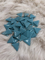 UM-02 Turkuaz Üçgen Sanatsal Mozaik 30x30mm