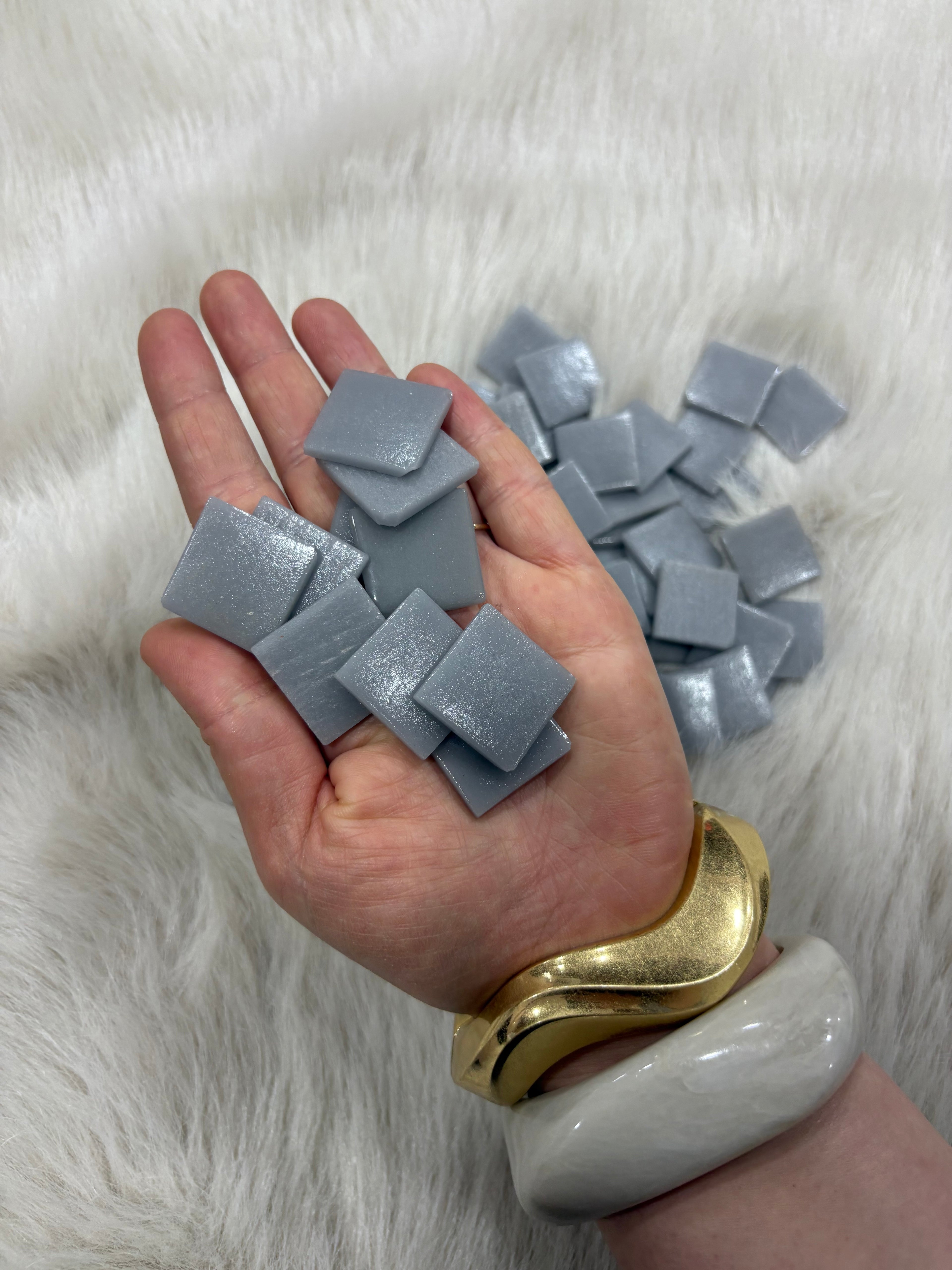MT-06 Matt Grey Artistic Mosaic 25x25mm