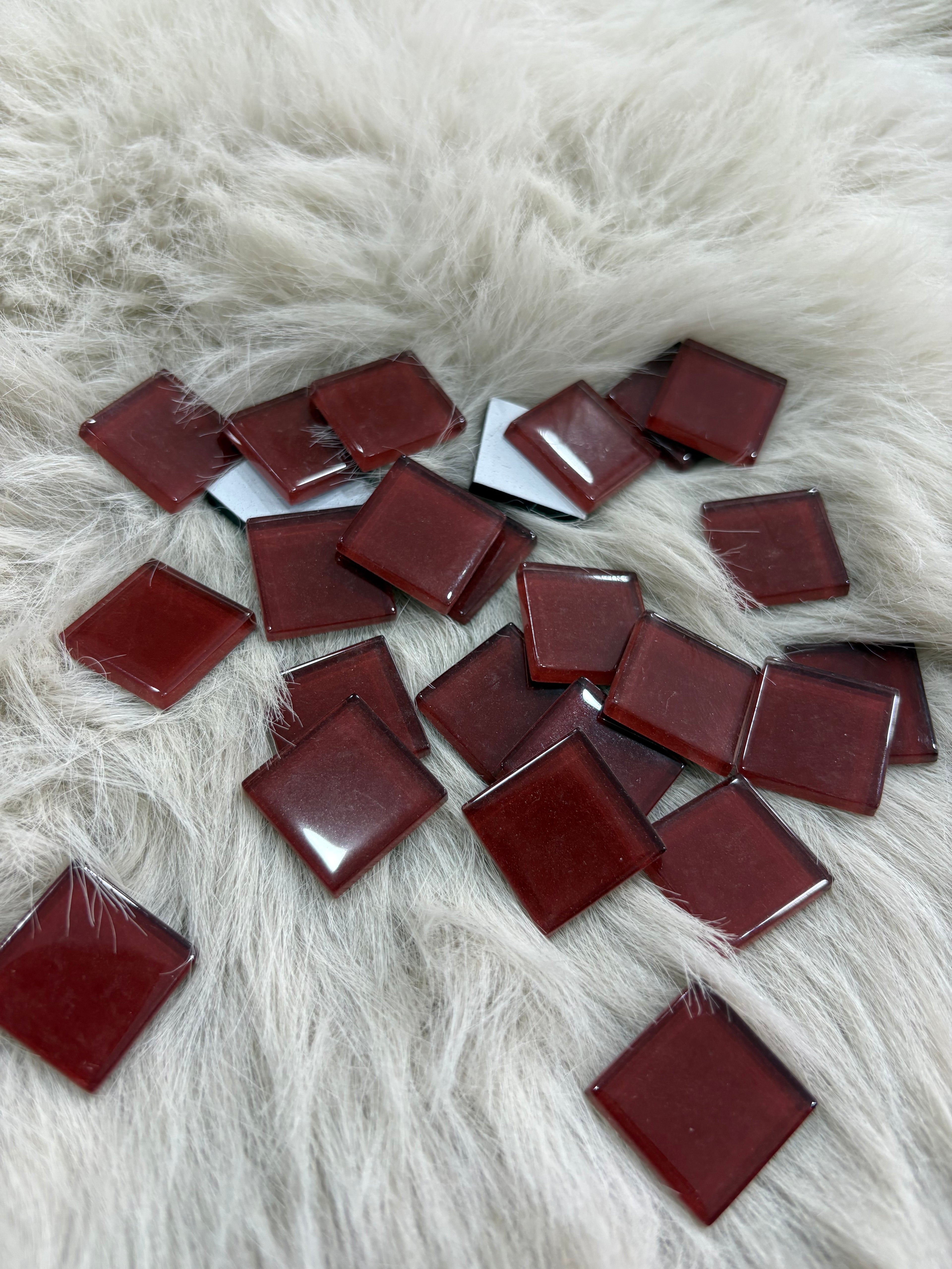 Sanatsal Kristal Mozaik KS-11 23x23mm Bordo