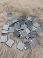 Sanatsal Kristal Mozaik KS-12 23x23mm Çizgili Gri Mix