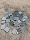 Sanatsal Kristal Mozaik KS-12 23x23mm Çizgili Gri Mix