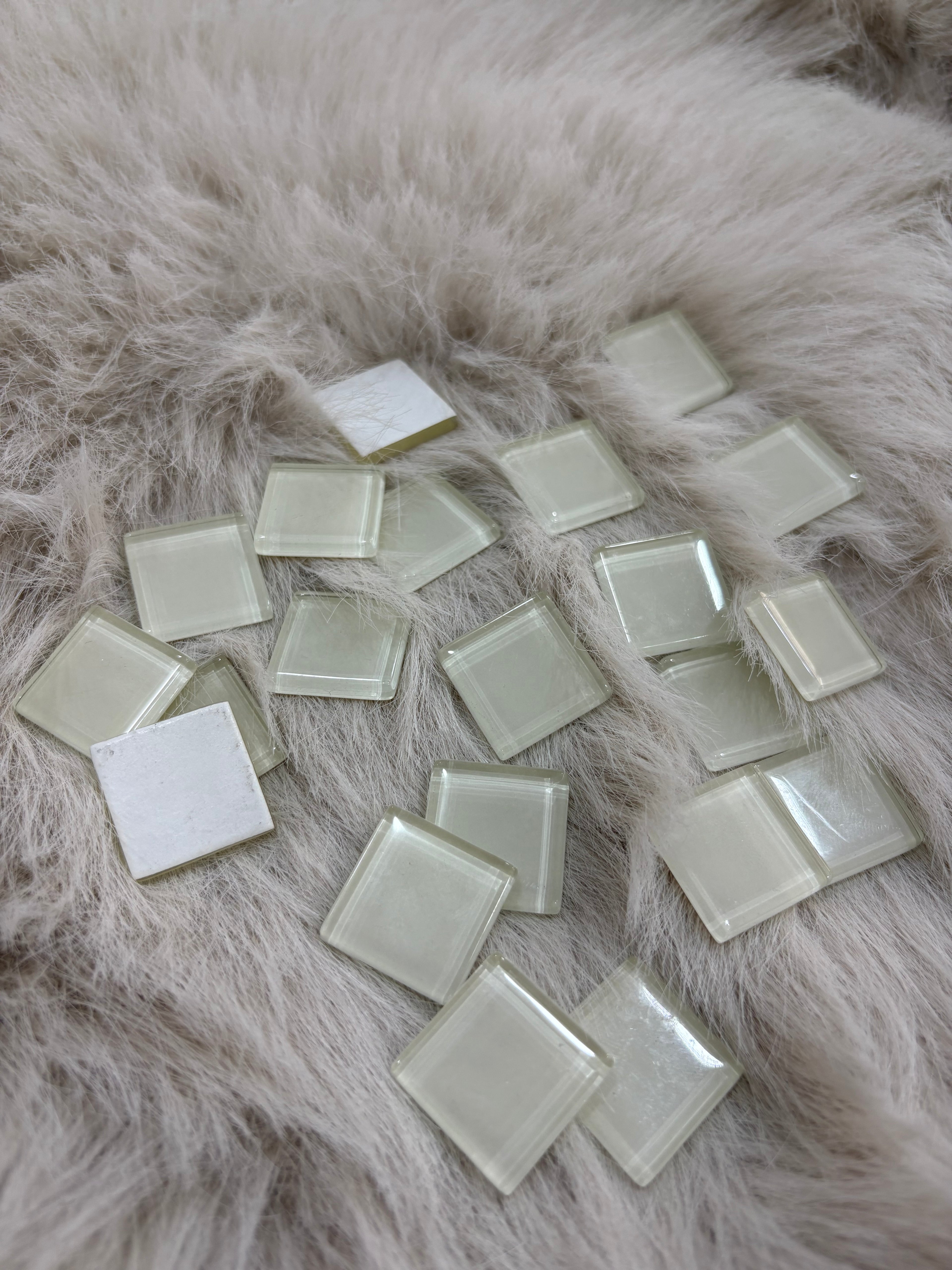 Sanatsal Kristal Mozaik KS-01 23x23mm Beyaz