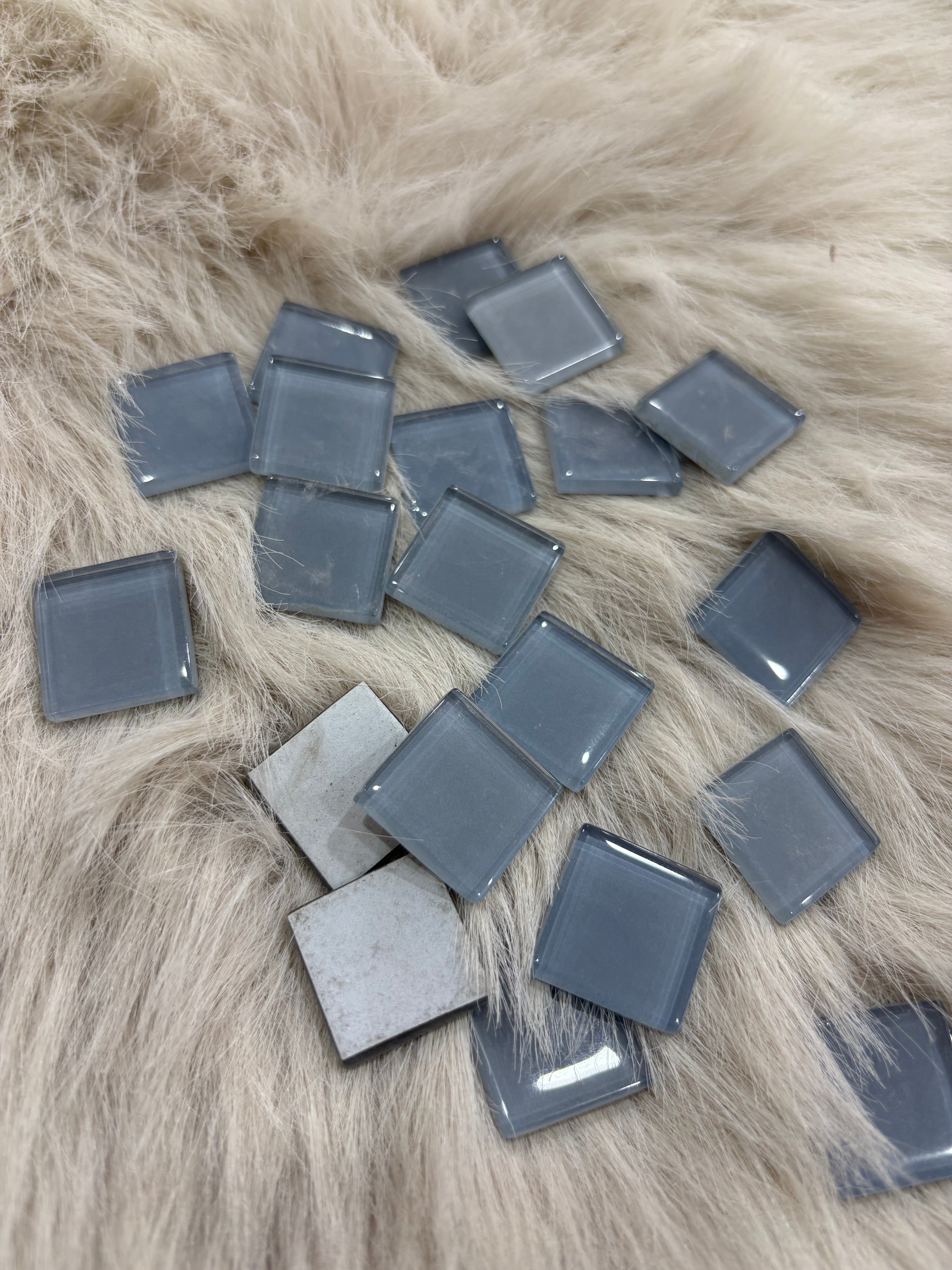 Sanatsal Kristal Mozaik KS-09 23x23mm Bulut Gri