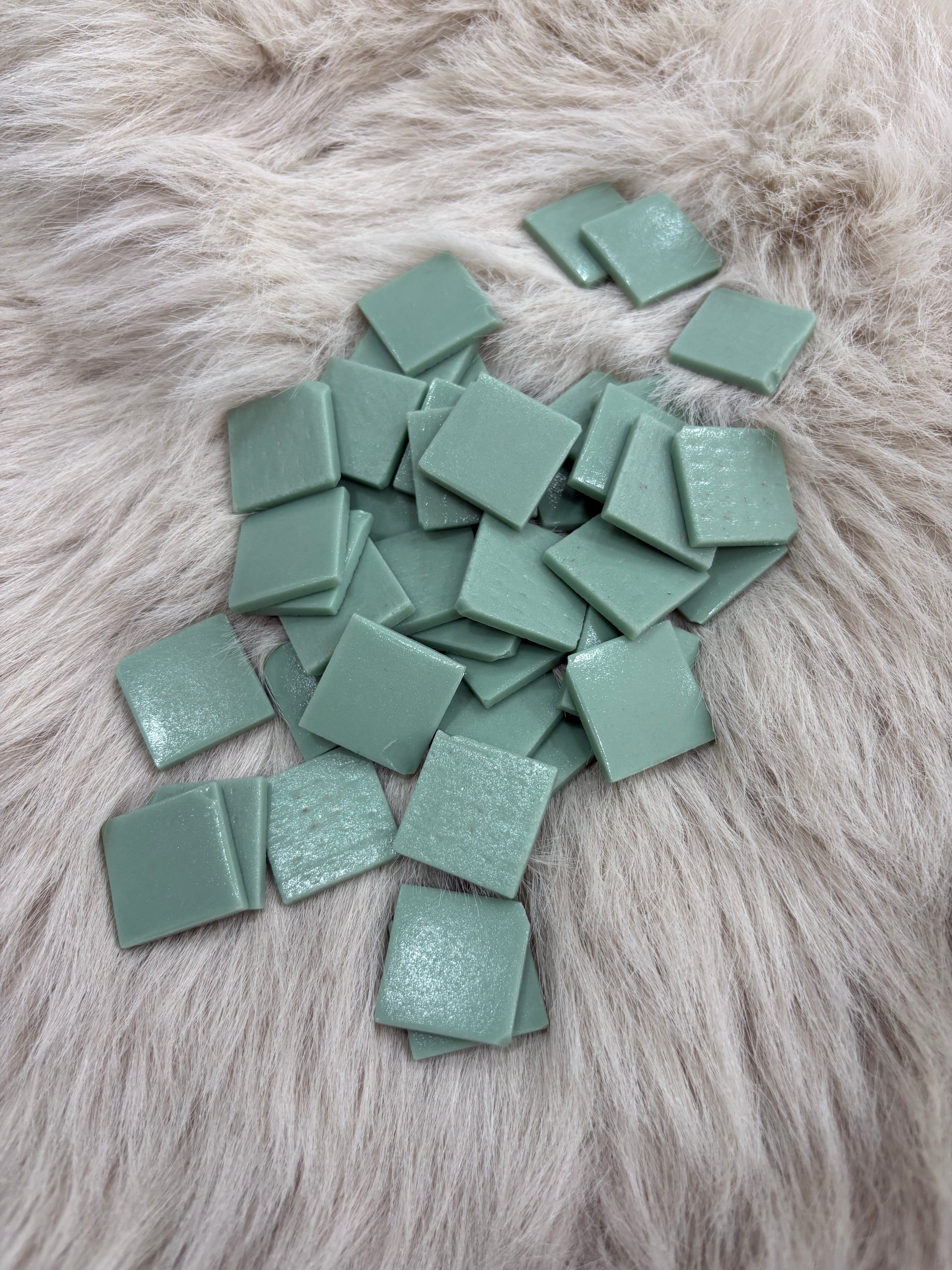 Sanatsal Mozaik MT-07 Mat Su Yeşil  25x25mm (Defolu)
