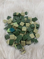 MX-04 Green Mix Shades Artistic Mosaic 15x15mm