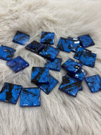 Sanatsal Kristal Mozaik KS-29 23x23mm Metalik Mavi
