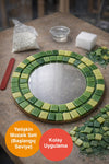 28x28cm Round Plexiglass Mirrored Adult Set (Beginner Level) Green