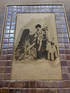 31x43cm Mozaik Tablo Ahşap Kazımalı (Anneler Günü Özel)