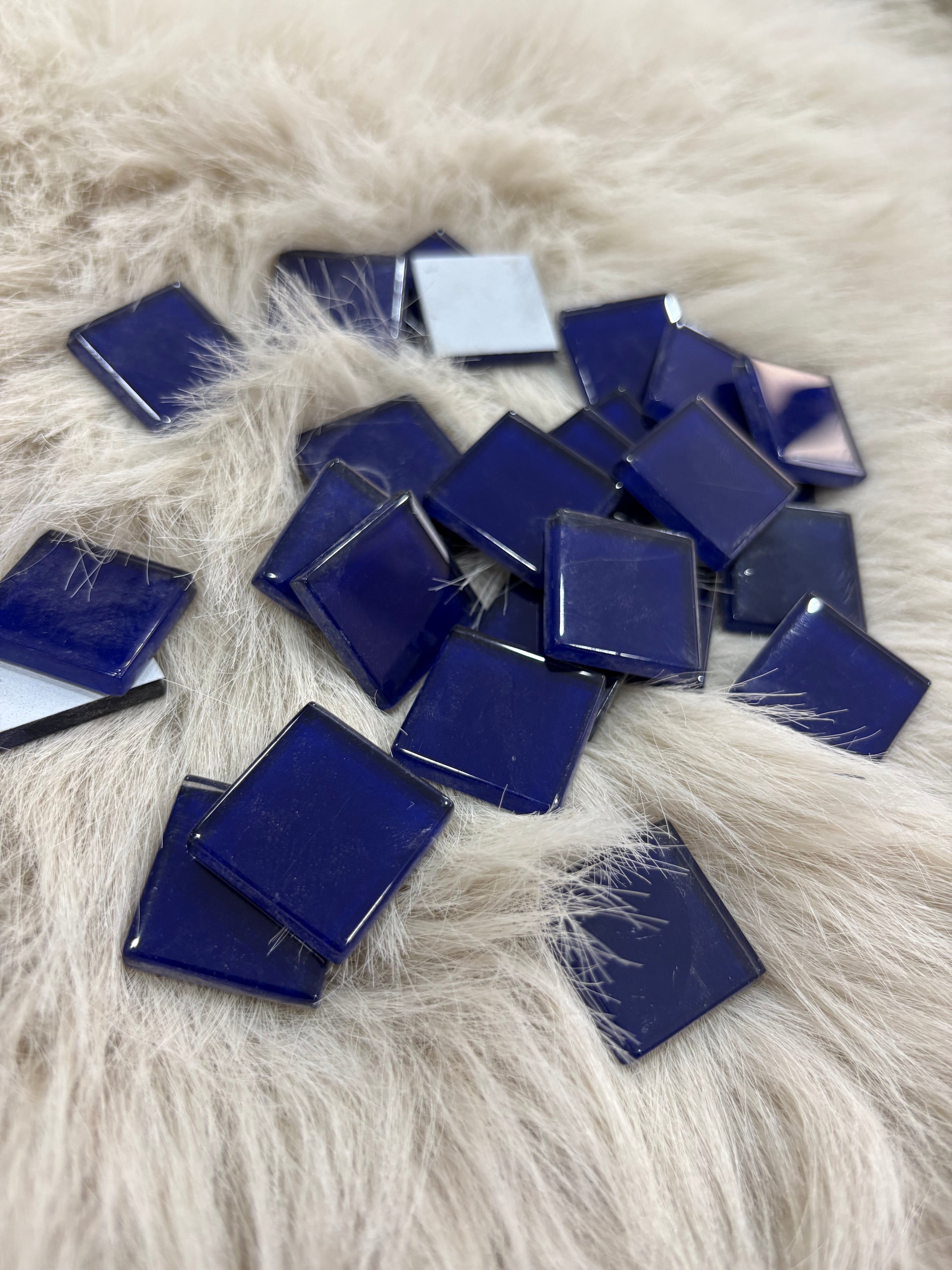 Sanatsal Kristal Mozaik KS-13 23x23mm Koyu Lacivert