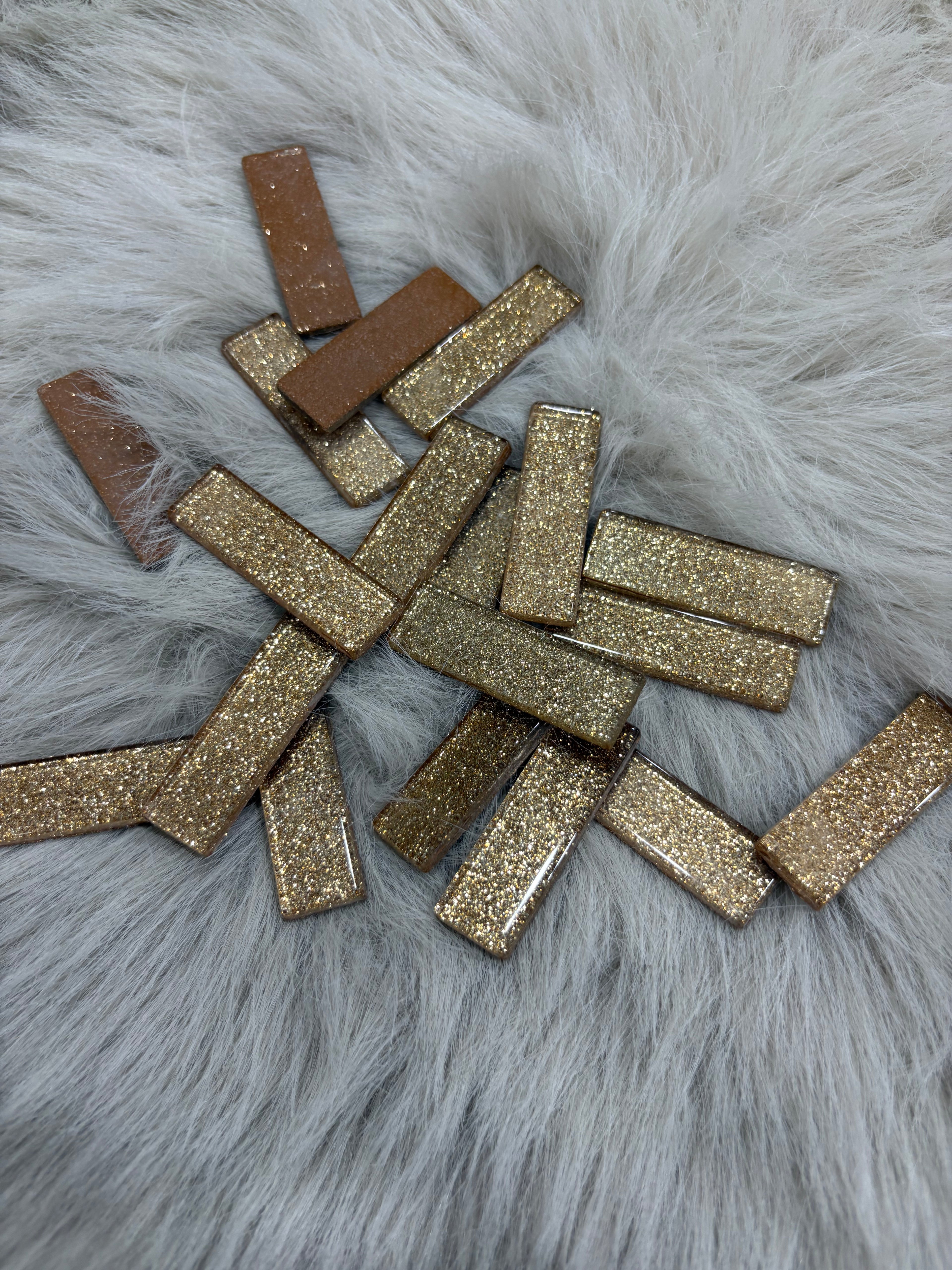 Sanatsal Kristal Mozaik SM-07 Simli Gold