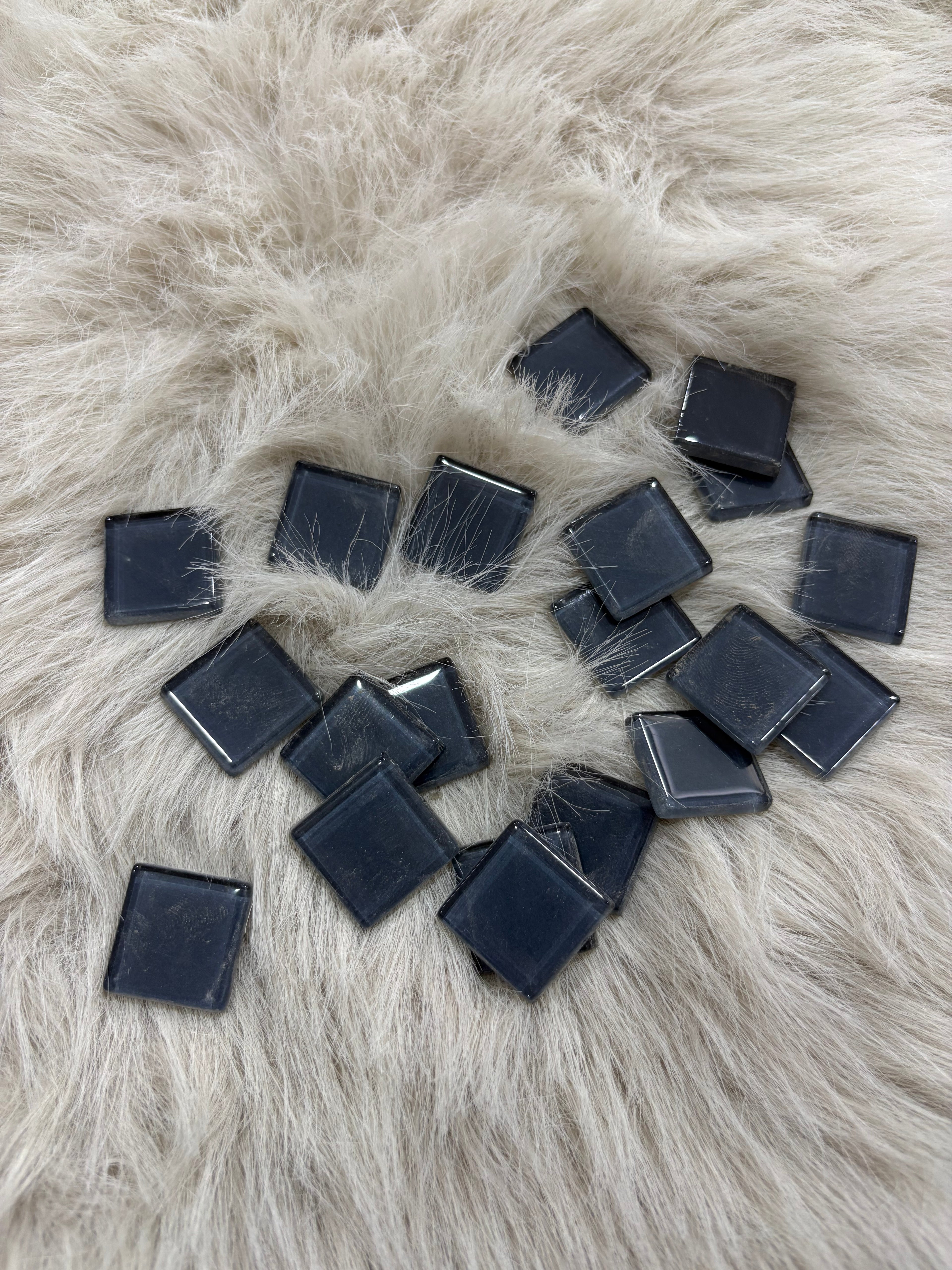 Sanatsal Kristal Mozaik KS-54 23x23mm Koyu Gri
