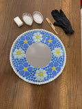 34x34cm Yuvarlak Pleksi Aynalı Yetişkin Set (Başlangıç Seviye)Mavi Tonlar