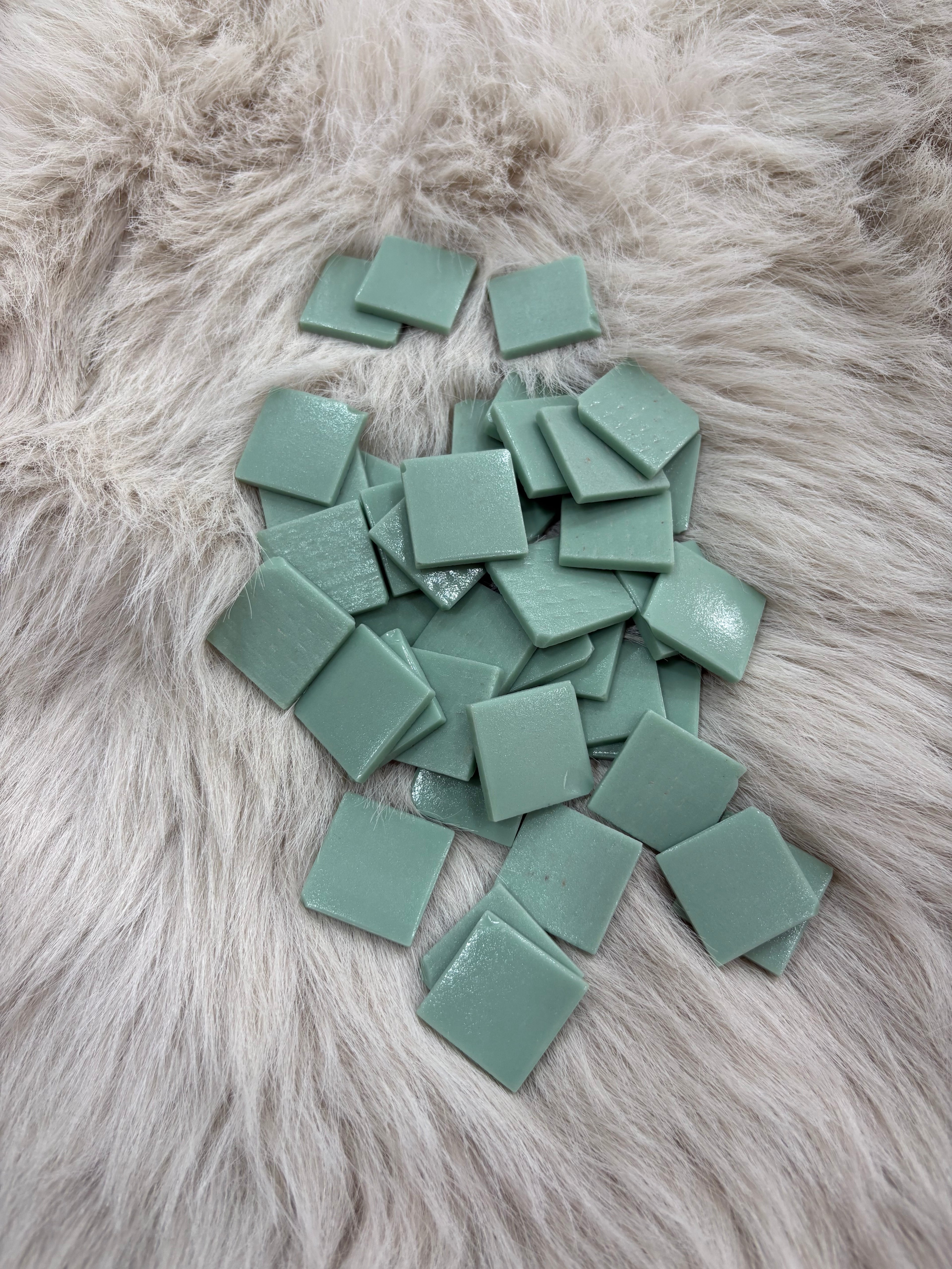 Sanatsal Mozaik MT-07 Mat Su Yeşil  25x25mm (Defolu)