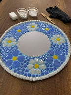 34x34cm Yuvarlak Pleksi Aynalı Yetişkin Set (Başlangıç Seviye)Mavi Tonlar
