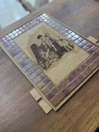 31x43cm Mozaik Tablo Ahşap Kazımalı (Anneler Günü Özel)