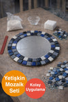 28x28cm Round Plexi Mirror Adult Set (Beginner Level) Metallic Tones