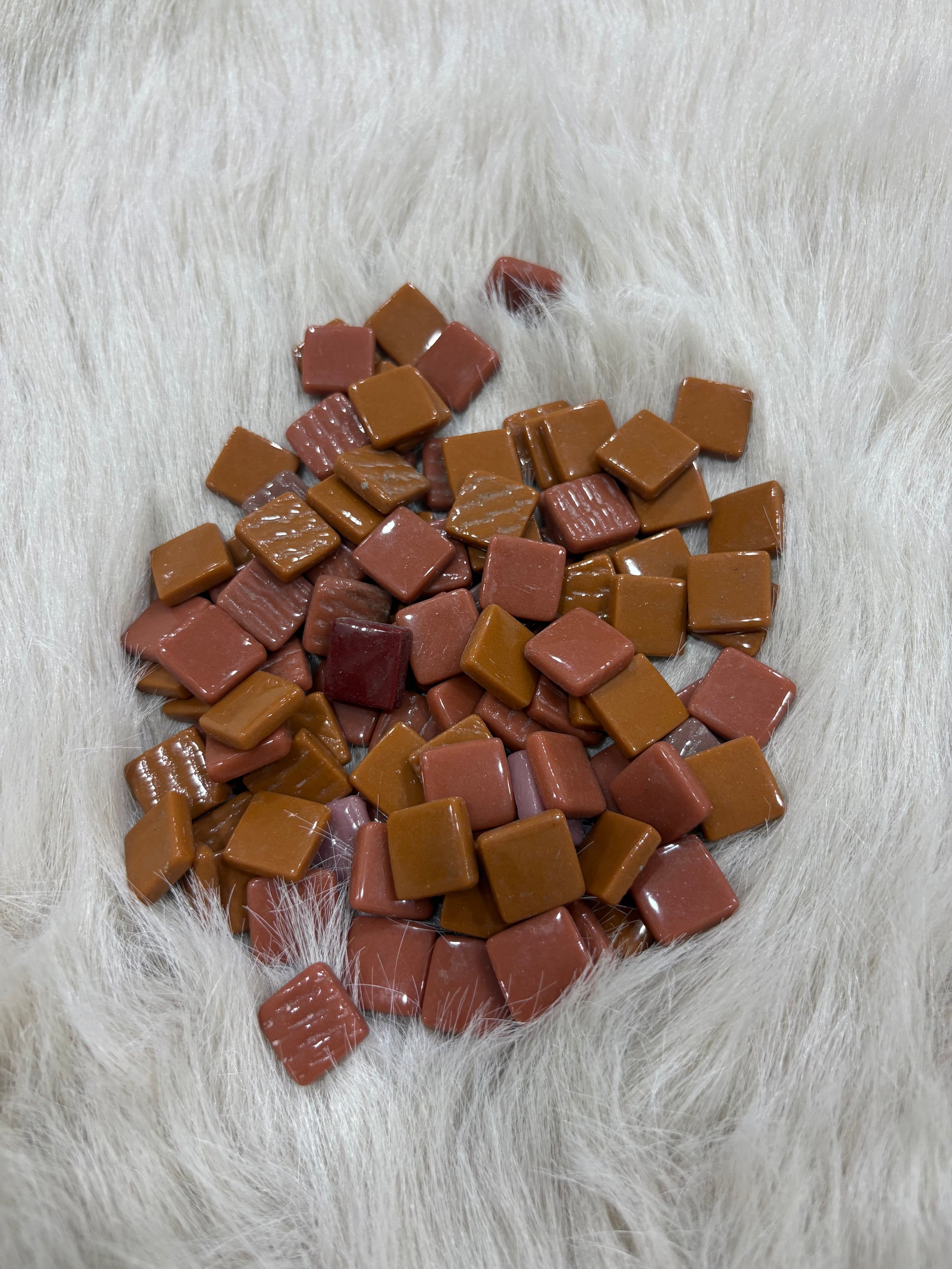 MX-02 Kahve Mix Tonlar Sanatsal Mozaik 15x15mm