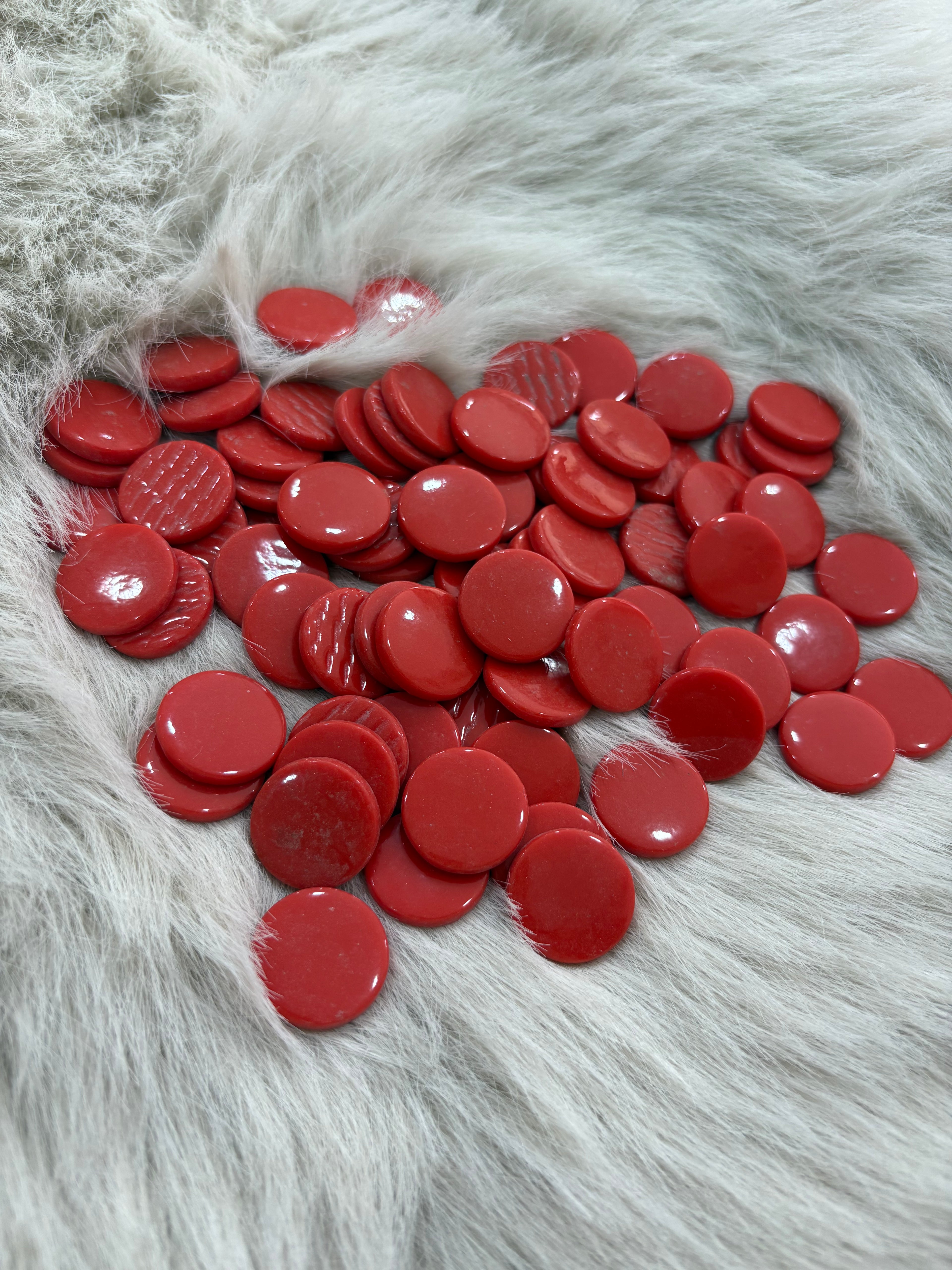 Sanatsal Mozaik YM-11 Kırmızı Yuvarlak 20x20mm