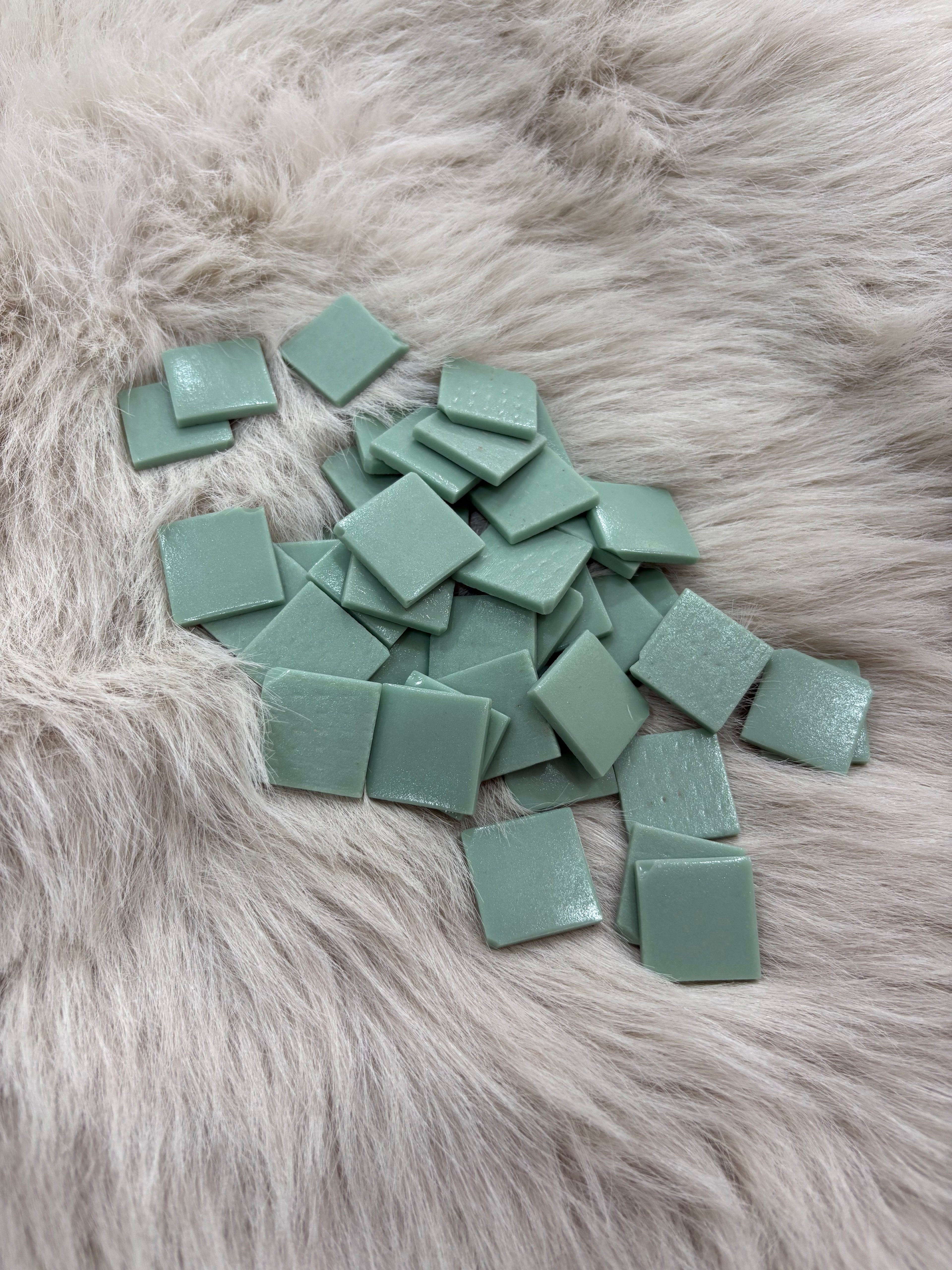Sanatsal Mozaik MT-07 Mat Su Yeşil  25x25mm (Defolu)