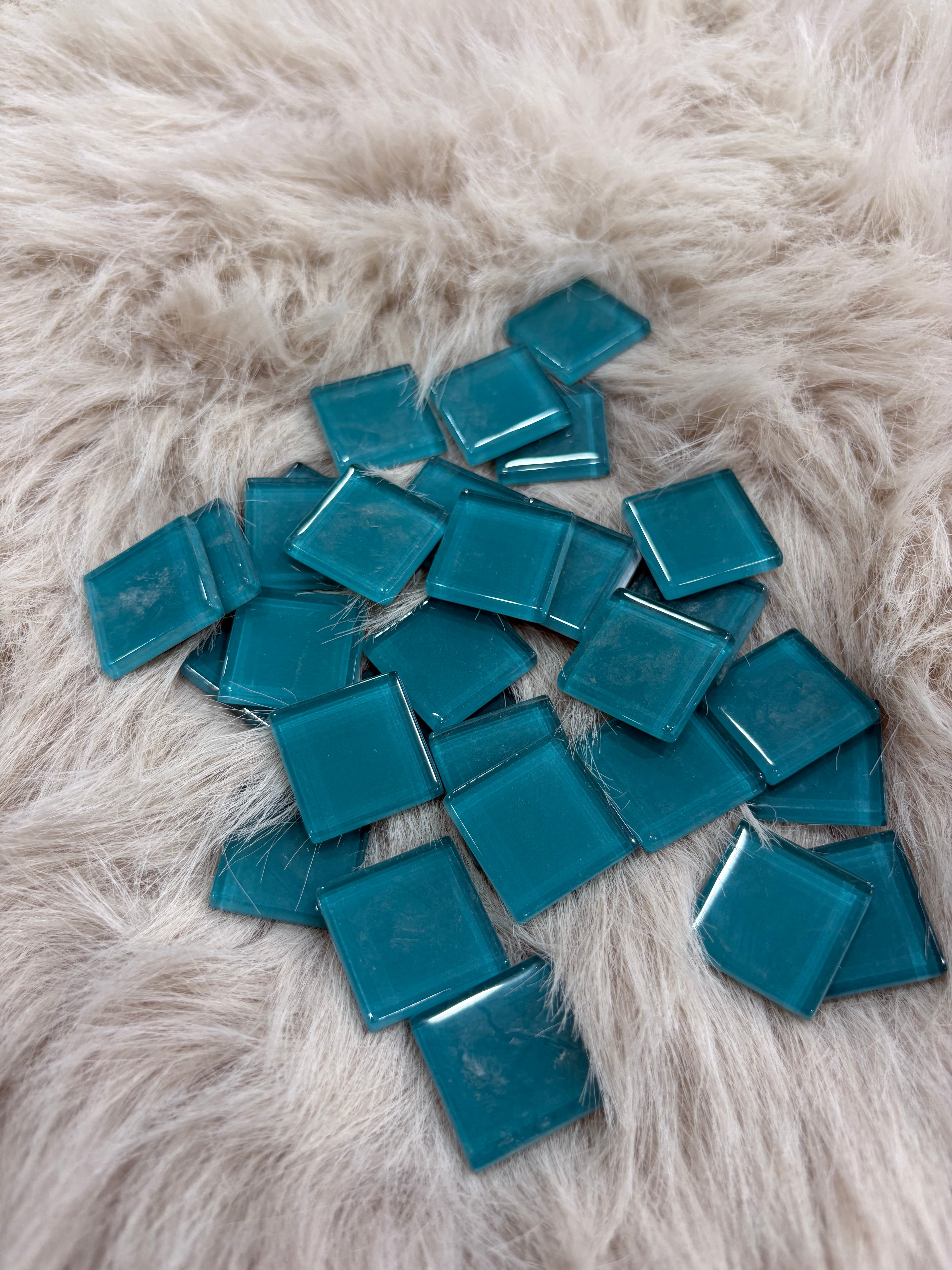 Sanatsal Kristal Mozaik KS-22 23x23mm Koyu Turkuaz