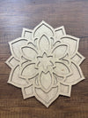 25.5x27.5cm Raw Wood Rangoli Mold