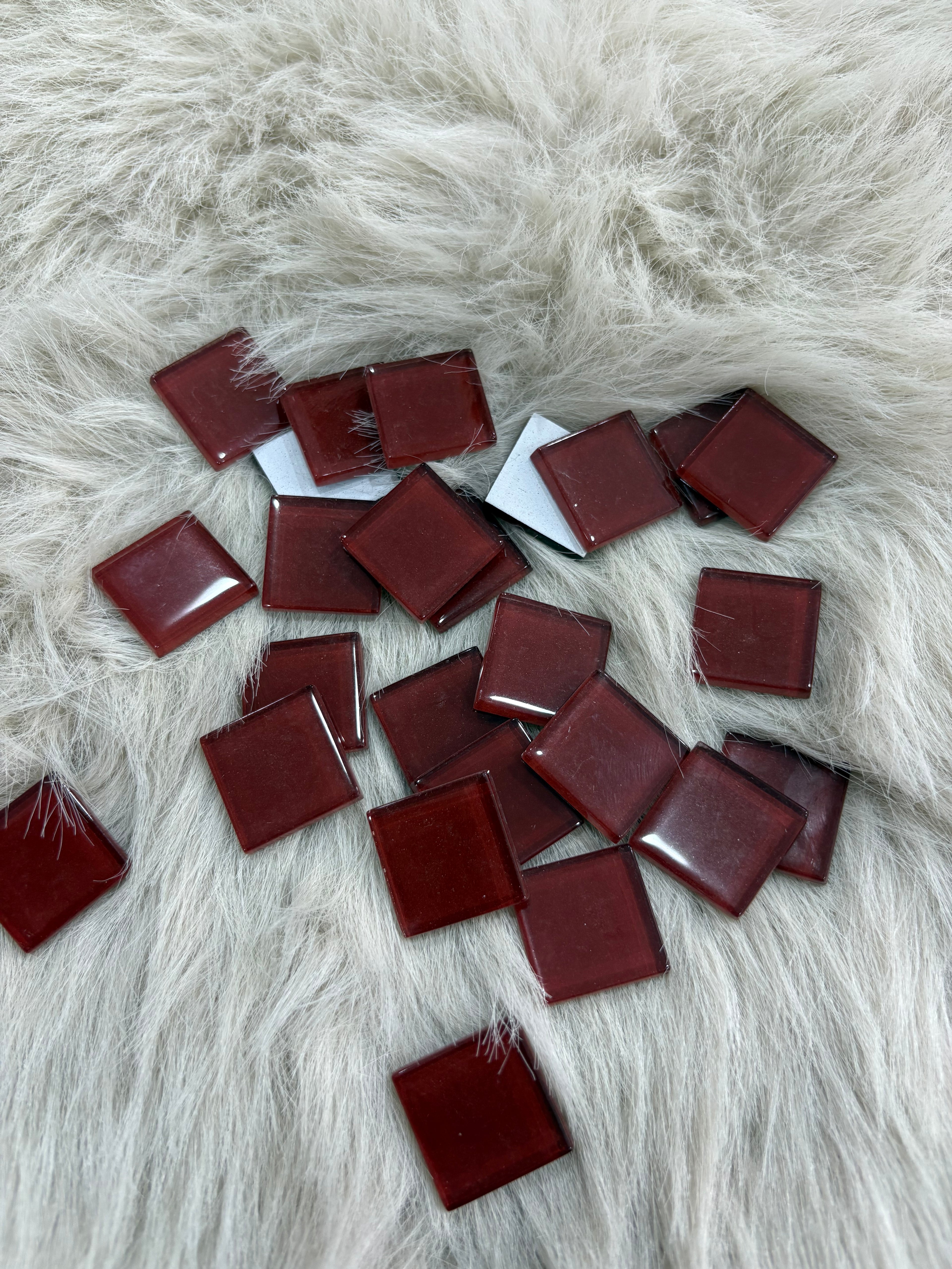 Sanatsal Kristal Mozaik KS-11 23x23mm Bordo