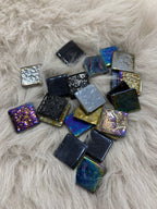 Sanatsal Kristal Mozaik KS-50 23x23mm Metalik Dalga