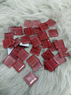 Sanatsal Kristal Mozaik KS-41 23x23mm Çizgili Soft Kırmızı