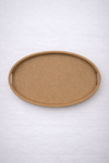 35x27cm Oval Unfinished Wooden Mosaic Tray