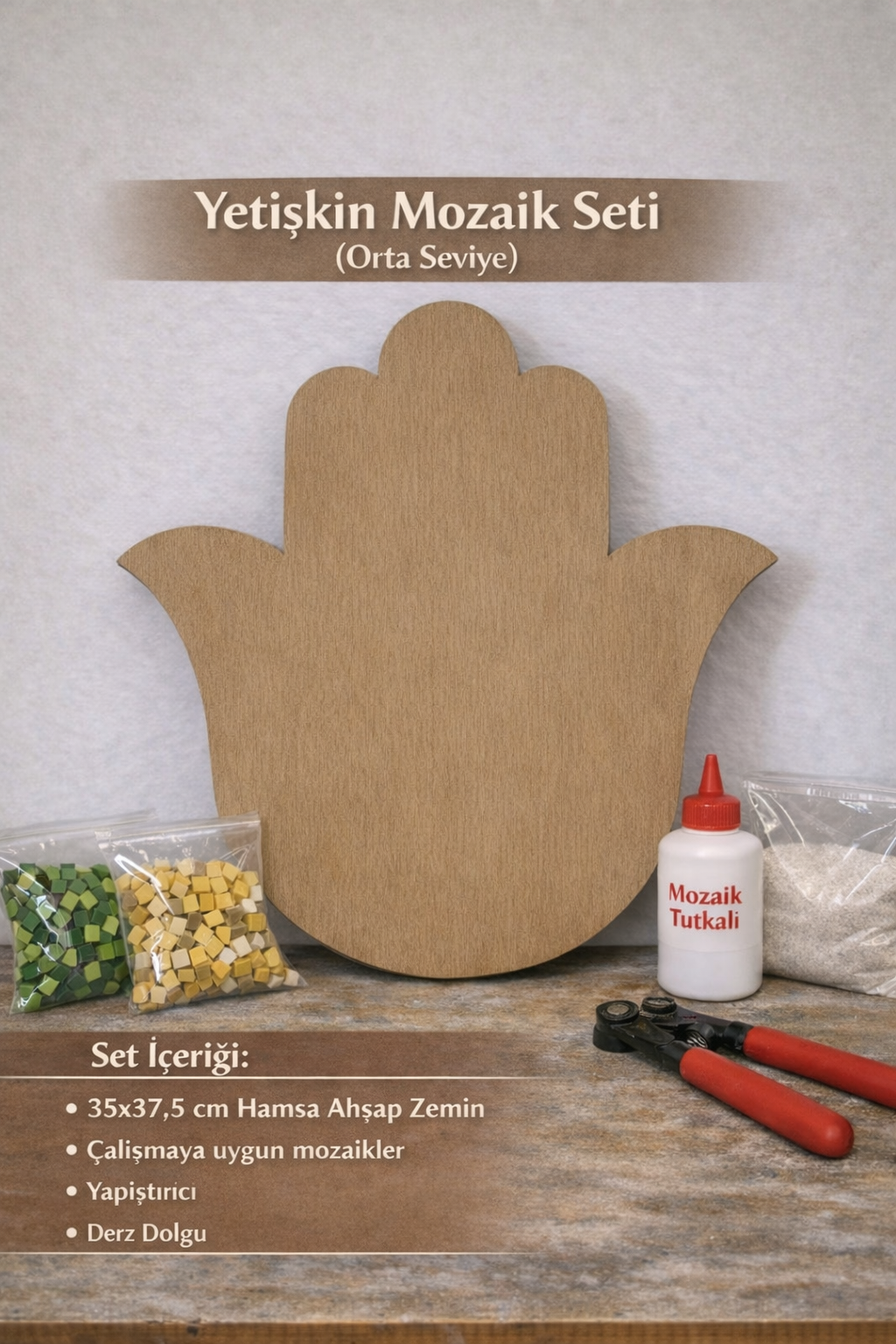 35x37,5cm Hamsa Figür Yetişkin Set (Orta Seviye)