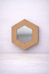 34x34cm Hexagonal Plexiglass Mirrored Mosaic Base
