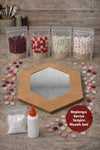 34x34cm Hexagonal Plexiglass Mirror Adult Set (Beginner Level)